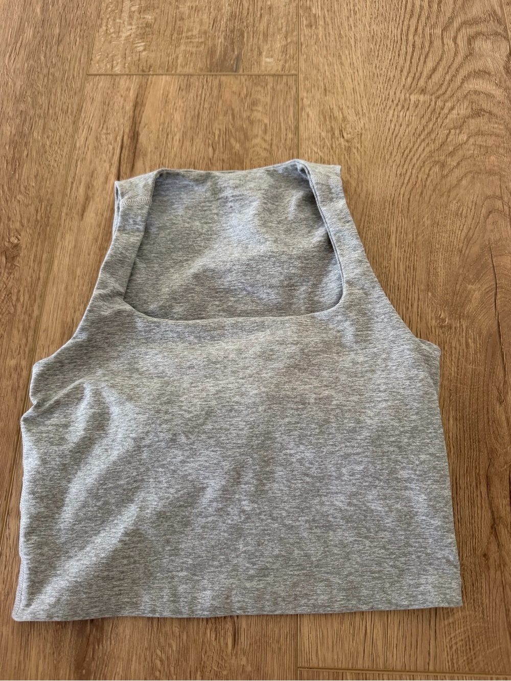 Women’s Grey Square Neck Tank Top